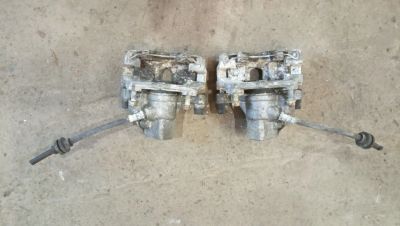 Лот: 19579378. Фото: 1. Суппорта задние Mazda axela bl5wf... Тормозная система