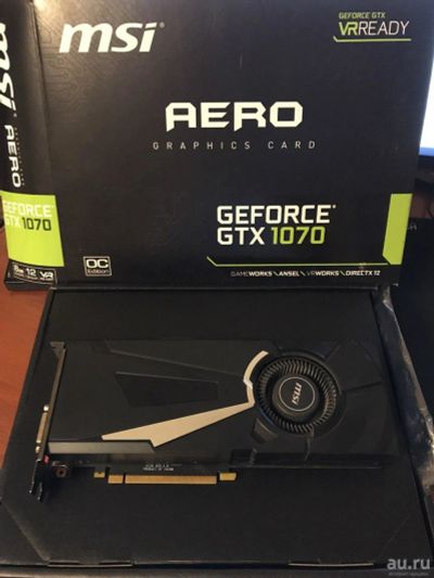 Лот: 14840958. Фото: 1. MSI GeForce GTX 1070 AERO OC. Видеокарты