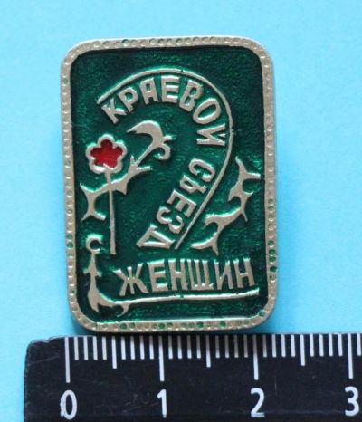 Лот: 9440893. Фото: 1. Нечастый знак: 2-й Краевой съезд... Сувенирные