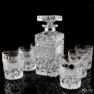 Лот: 15389753. Фото: 1. Хрустальный набор Whisky Set Crystal... Сервизы, наборы посуды