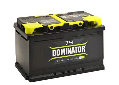 Лот: 20067391. Фото: 1. Аккумулятор Dominator 74 а/ч L... Аккумуляторы