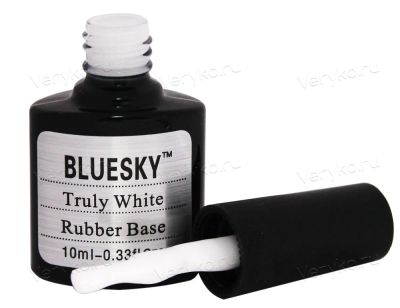 Лот: 7547901. Фото: 1. Bluesky Truly White (Каучуковая... Лак для ногтей
