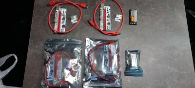 Лот: 25040760. Фото: 1. Райзер Pci-E 16X + Синхронизатор... Шлейфы, кабели, переходники
