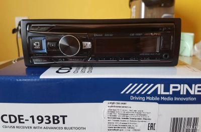 Лот: 9994749. Фото: 1. Alpine CDE-193BT процессорный... Автомагнитолы