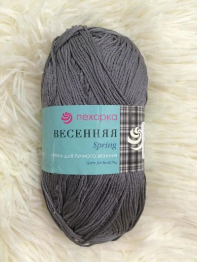 Лот: 9825413. Фото: 1. Пряжа Пехорка Весенняя 100% мерсеризованный... Ткани, нитки, пряжа