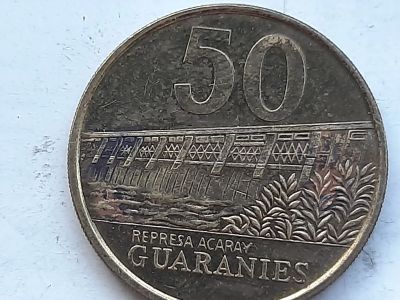 Лот: 25638918. Фото: 1. Монета Парагвая 50 гуарани, 1995. Америка