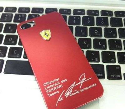 Лот: 3374240. Фото: 1. Чехол на IPhone5-Ferrari+защитная... Чехлы, бамперы