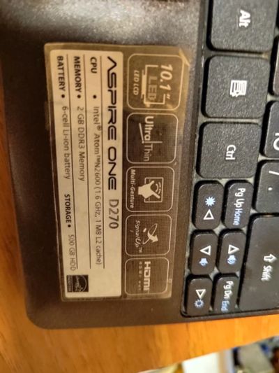 Лот: 18980746. Фото: 1. Acer Aspire one 270. Ноутбуки