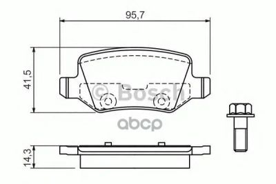 Лот: 14082114. Фото: 1. Колодки тормозные дисковые Bosch... Другое (автозапчасти)