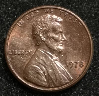 Лот: 23519749. Фото: 1. 1 цент 1978 года. США. Штемпельный... Америка