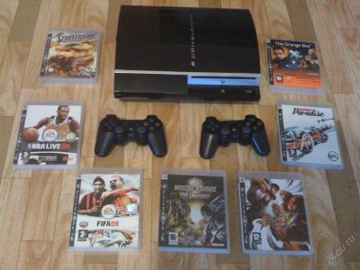 Лот: 94936. Фото: 1. Sony PlayStation 3 с прибамбасами. Игровые приставки, консоли