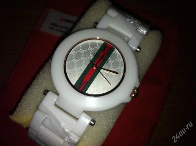 Лот: 1321695. Фото: 1. Часы Gucci (white) 24. Другие наручные часы