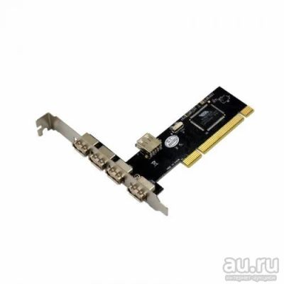 Лот: 13704483. Фото: 1. Контроллер USB портов. PCI USB... Платы расширения, контроллеры, доп. порты