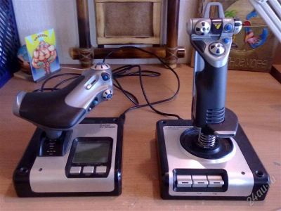 Лот: 1207596. Фото: 1. Джойстик Saitek X52 Flight Control... Рули, джойстики