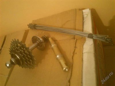 Лот: 2655207. Фото: 1. Втулка, камера, спицы, каретка... Запчасти