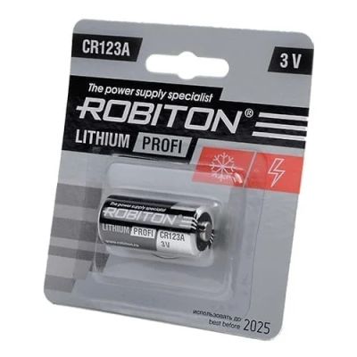Лот: 15542938. Фото: 1. Батарейка CR123A (CR17345) Robiton... Батарейки, аккумуляторы, элементы питания