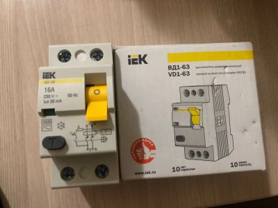 Лот: 20827762. Фото: 1. Дифавтомат IEK ВД1-63 - 16А. Автоматы, пакетники, предохранители