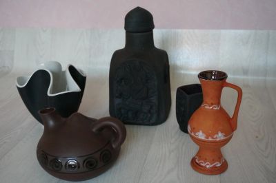 Лот: 16230331. Фото: 1. Керамический кувшин. 4 шт. Другое (предметы интерьера)