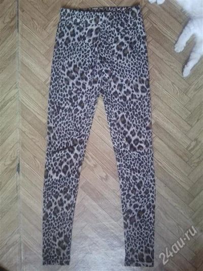 Лот: 2110442. Фото: 1. леопардовые леггинсы bershka... Брюки, шорты
