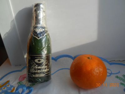 Лот: 21082173. Фото: 1. Свеча новогодняя "Советское Шампанское... Свечи