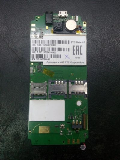 Лот: 7504895. Фото: 1. Основная плата донор ZTE Blade... Микросхемы и платы