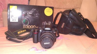 Лот: 2270014. Фото: 1. Зеркальный фотоаппарат NIKON D3000... Цифровые зеркальные