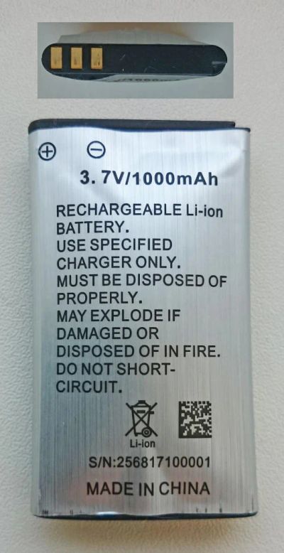 Лот: 8003801. Фото: 1. Аккумулятор Li-Ion 3.7V 1000mAh... Аккумуляторы