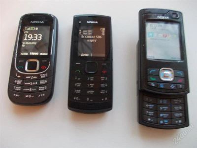 Лот: 1624713. Фото: 1. 3 телефона Nokia одним лотом... Кнопочные мобильные телефоны