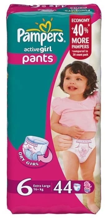 Лот: 4272659. Фото: 1. Pampers Active Girl 6 (16+ кг... Другое (кормление и уход, гигиена)
