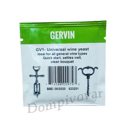 Лот: 13398549. Фото: 1. Винные дрожжи Gervin GV1 Universal. Ингредиенты для приготовления напитков