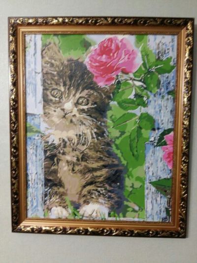 Лот: 10611782. Фото: 1. "Котенок". Картины, рисунки