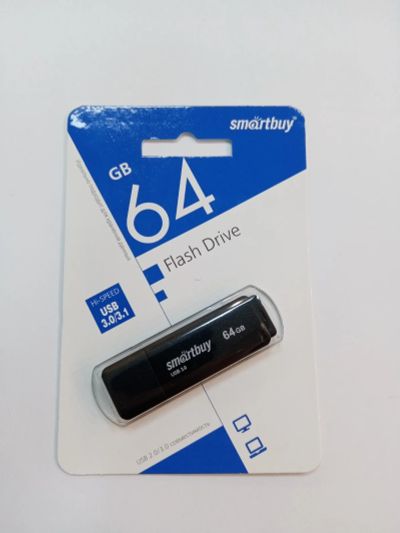 Лот: 17697627. Фото: 1. Флешка USB 3.0 64GB Smartbuy LM05... USB-флеш карты