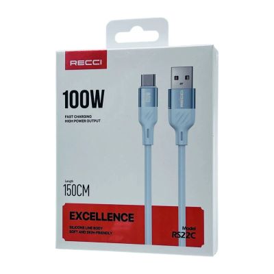 Лот: 25794905. Фото: 1. Кабель RECCI EXCELLENCE TYPE-C... Дата-кабели, переходники