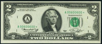 Лот: 19201849. Фото: 1. банкнота 2 доллара США 1976 г... Америка