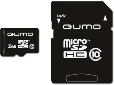 Лот: 4660145. Фото: 1. Карта памяти Microsdhc 16Gb Qumo... Карты памяти