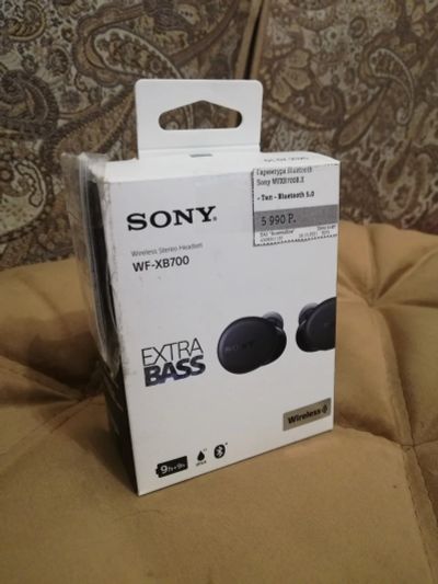 Лот: 18401659. Фото: 1. Наушники Sony WF-XB700 Black. Наушники, гарнитуры