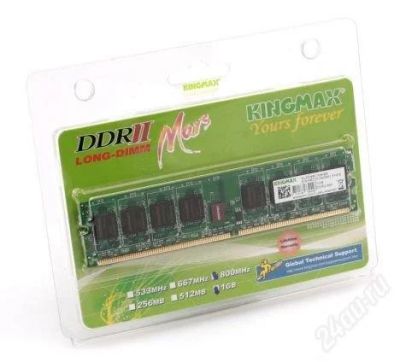 Лот: 1077832. Фото: 1. Kingmax kldd48f-a8kb5 DDR2-800Mhz... Оперативная память