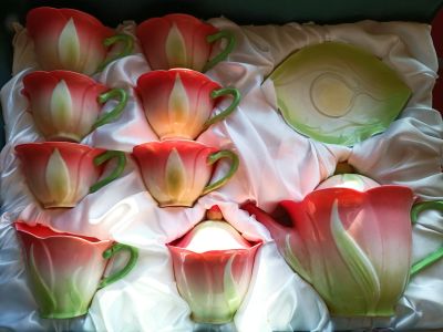 Лот: 19927190. Фото: 1. Чайный сервиз goldfish porcelain. Сервизы, наборы посуды