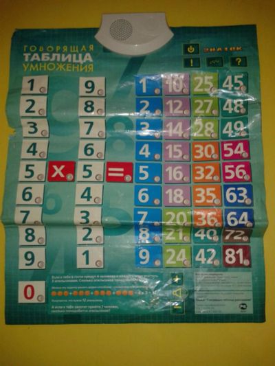 Лот: 8797320. Фото: 1. Говорящая таблица умножения. Электронные