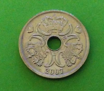 Лот: 22389693. Фото: 1. Дания 5 крон 2007 Маргрете II. Европа