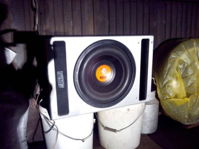 Лот: 4972679. Фото: 1. Сабвуфер MOB-30 + Уселитель Calcell... Усилители