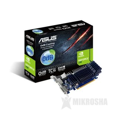 Лот: 5385005. Фото: 1. Видеокарта Asus Gf210/1Gb/DDR3... Видеокарты