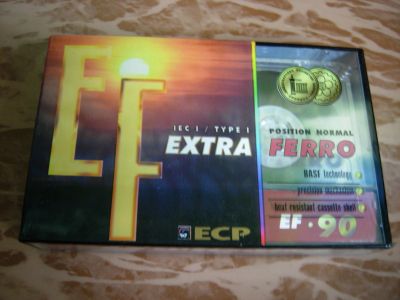 Лот: 16756048. Фото: 1. Аудиокассета ECP EF 90 Extra ferro... Другое (аудиотехника)