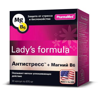 Лот: 25315857. Фото: 1. Lady's Formula Антистресс+ Магний... Лекарства