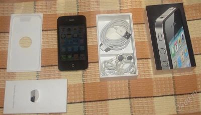 Лот: 1656580. Фото: 1. apple iphone 4 16gb black рст... Смартфоны