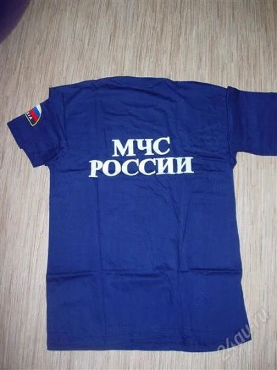 Лот: 2576884. Фото: 1. футболка синяя МЧС России. Униформа