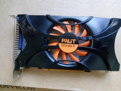 Лот: 8092614. Фото: 1. GeForce 550Ti 1024Mb, Palit. Видеокарты