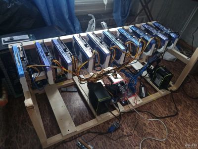 Лот: 18521805. Фото: 1. Майнинг ферма из 10 GTX 1070 GameRock... Майнинг фермы, товары для майнинга