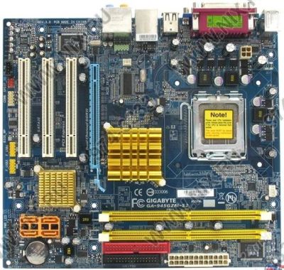 Лот: 1305901. Фото: 1. Материнская плата Gigabyte GA-945GZM-S2... Материнские платы