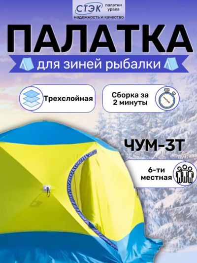 Лот: 22162003. Фото: 1. Палатка для зимней рыбалки Стэк... Палатки, тенты